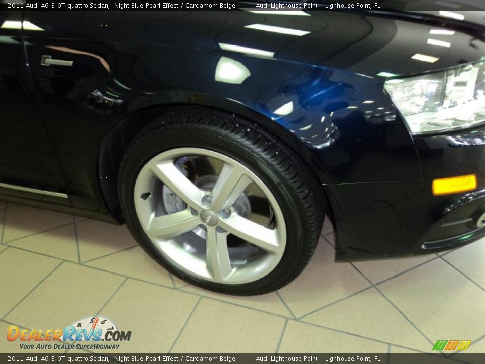 2011 Audi A6 3.0T quattro Sedan Night Blue Pearl Effect / Cardamom Beige Photo #26