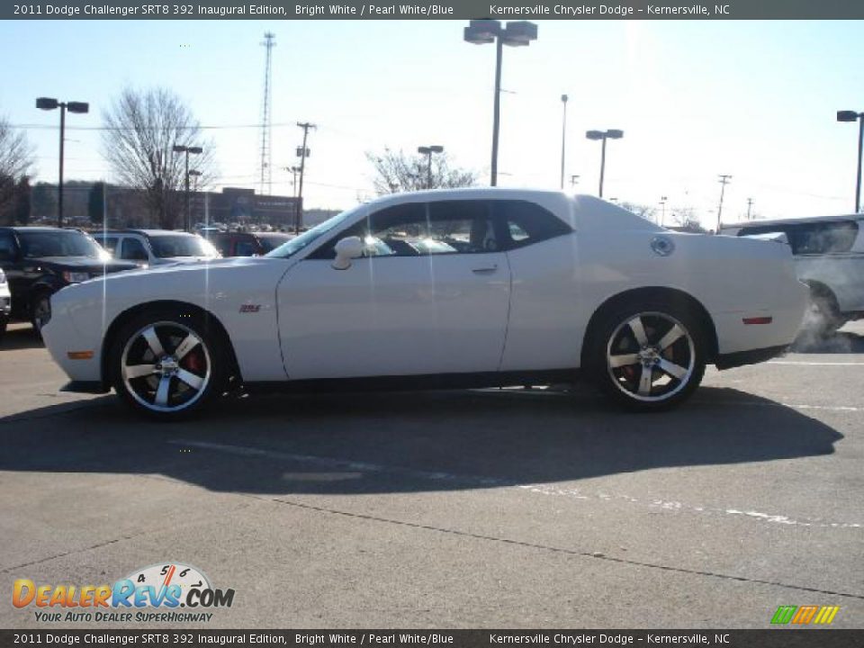 2011 Dodge Challenger SRT8 392 Inaugural Edition Bright White / Pearl White/Blue Photo #6