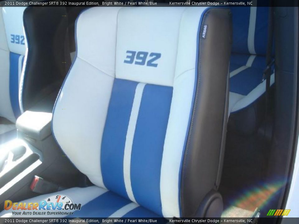 Pearl White/Blue Interior - 2011 Dodge Challenger SRT8 392 Inaugural Edition Photo #9