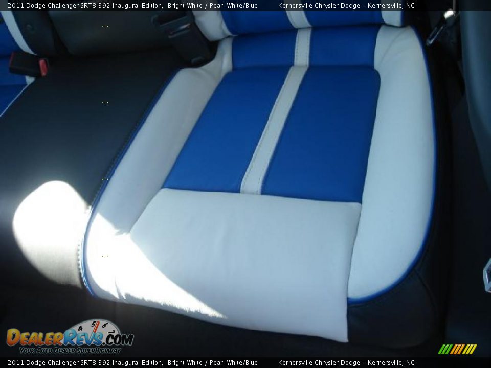 Pearl White/Blue Interior - 2011 Dodge Challenger SRT8 392 Inaugural Edition Photo #12