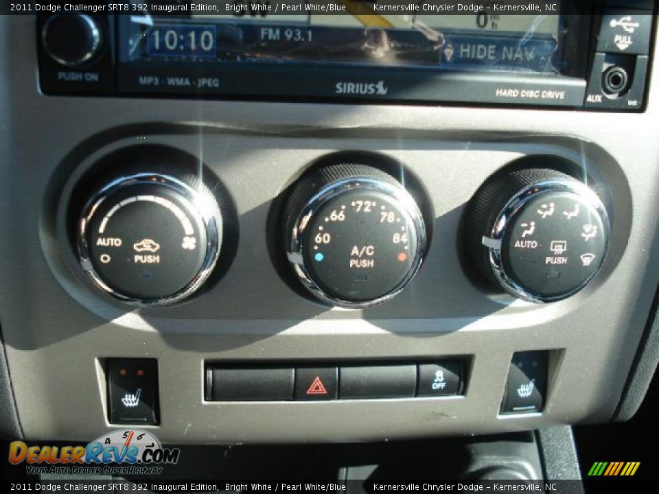 Controls of 2011 Dodge Challenger SRT8 392 Inaugural Edition Photo #20