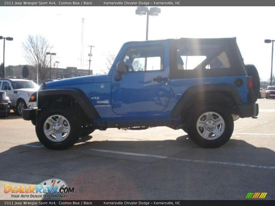 2011 Jeep Wrangler Sport 4x4 Cosmos Blue / Black Photo #4