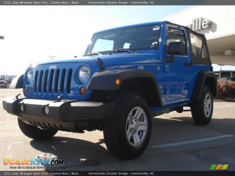 2011 Jeep Wrangler Sport 4x4 Cosmos Blue / Black Photo #5