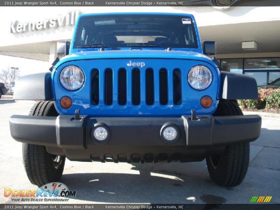 2011 Jeep Wrangler Sport 4x4 Cosmos Blue / Black Photo #6