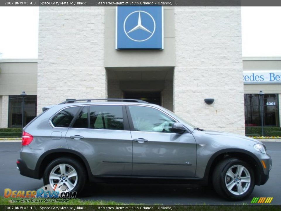 2007 BMW X5 4.8i Space Grey Metallic / Black Photo #5