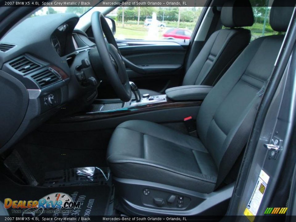 Black Interior - 2007 BMW X5 4.8i Photo #12