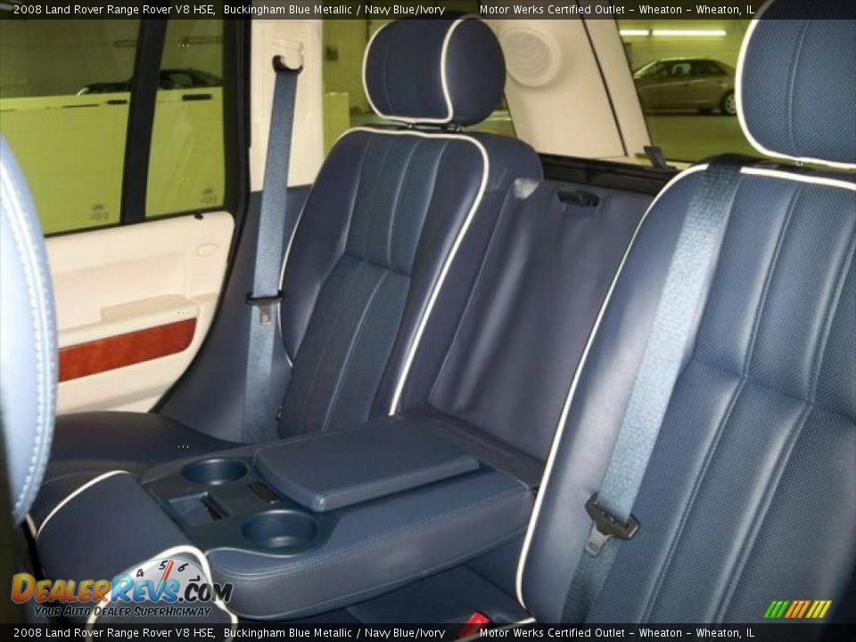 Navy Blue/Ivory Interior - 2008 Land Rover Range Rover V8 HSE Photo #14