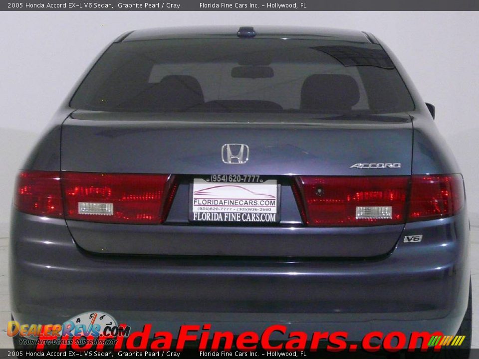 2005 Honda Accord EX-L V6 Sedan Graphite Pearl / Gray Photo #6