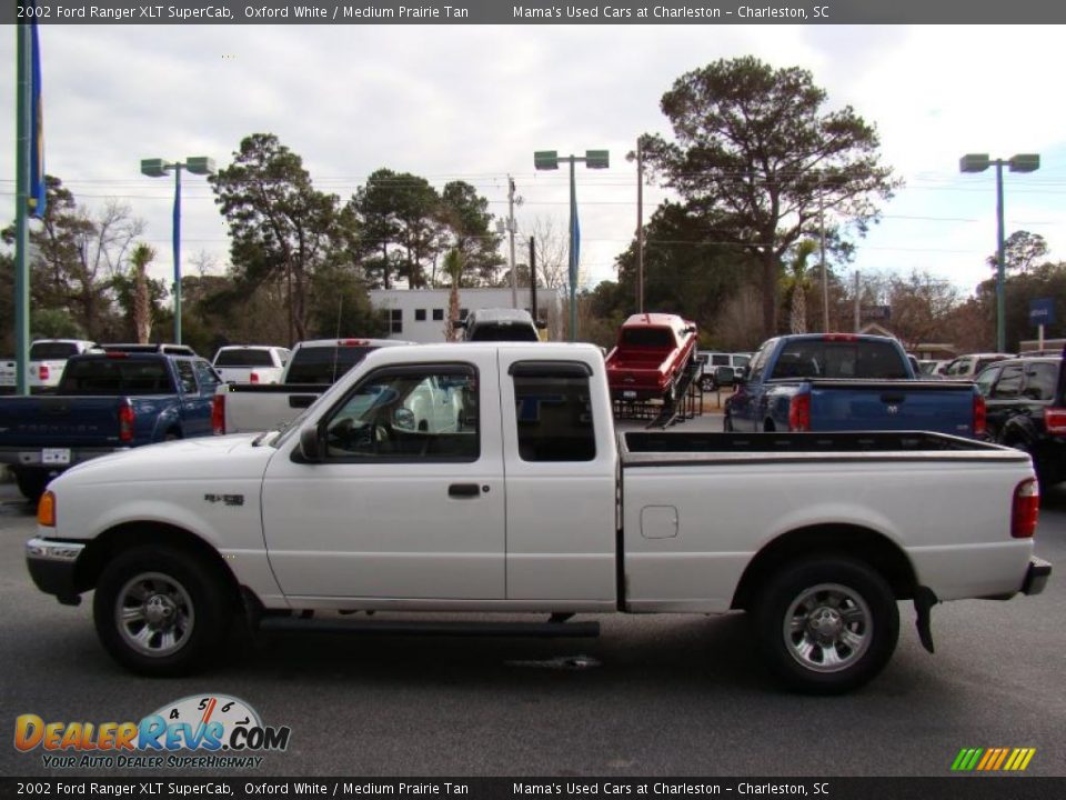 2002 Ford Ranger XLT SuperCab Oxford White / Medium Prairie Tan Photo #5