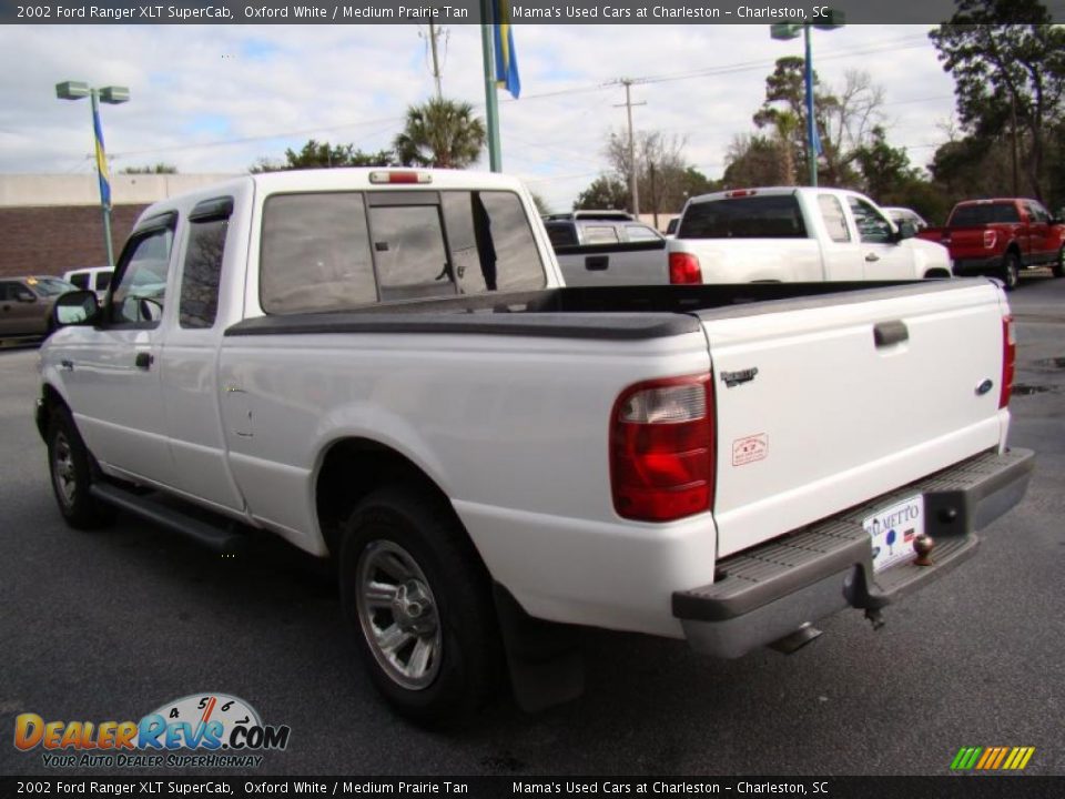 2002 Ford Ranger XLT SuperCab Oxford White / Medium Prairie Tan Photo #6