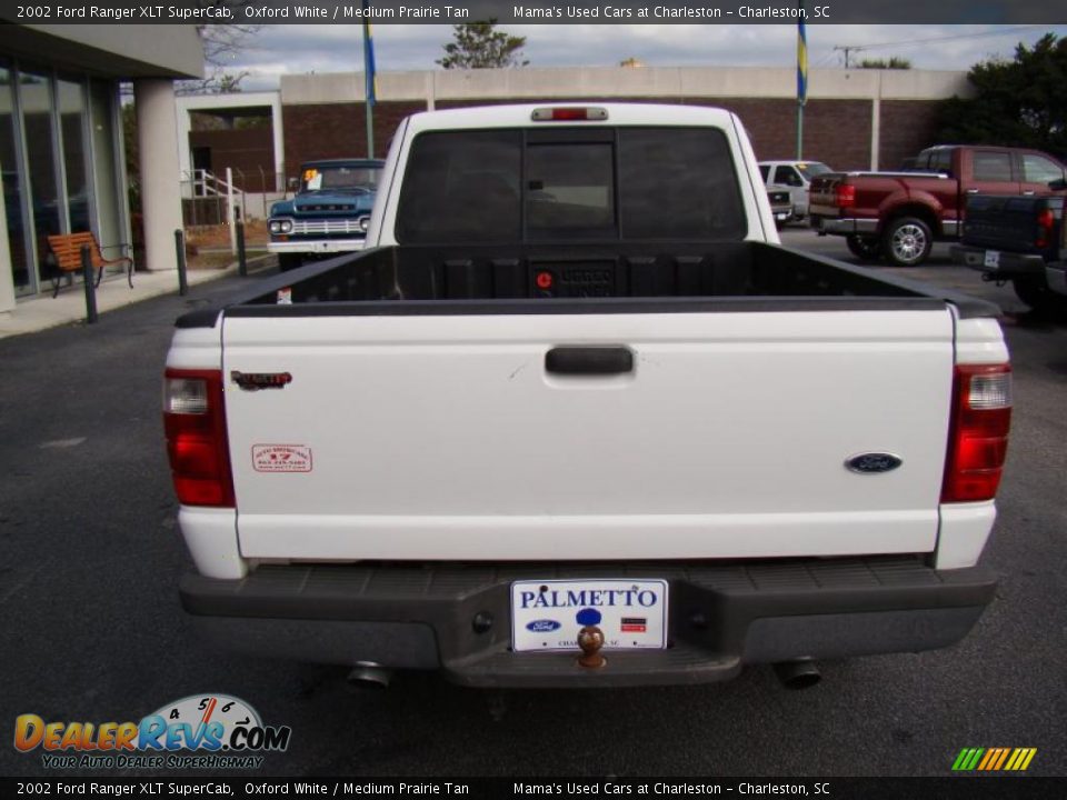 2002 Ford Ranger XLT SuperCab Oxford White / Medium Prairie Tan Photo #7