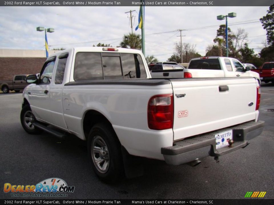 2002 Ford Ranger XLT SuperCab Oxford White / Medium Prairie Tan Photo #30