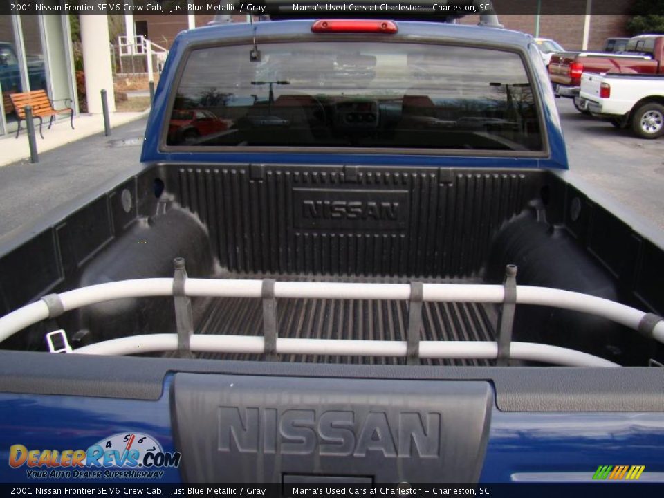 2001 Nissan Frontier SE V6 Crew Cab Just Blue Metallic / Gray Photo #34