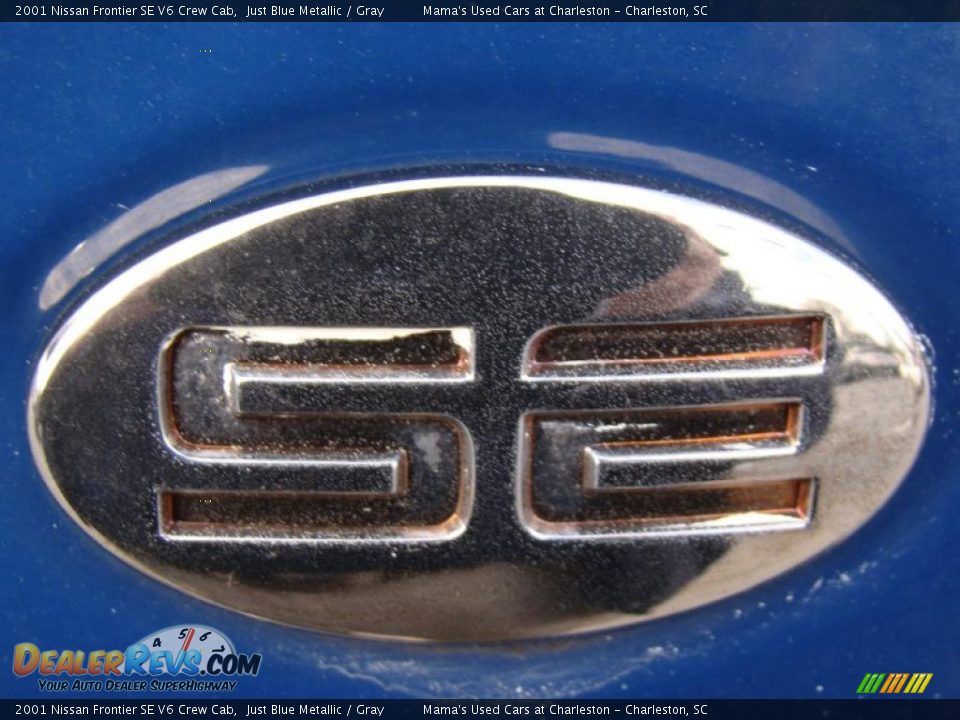 2001 Nissan Frontier SE V6 Crew Cab Just Blue Metallic / Gray Photo #36