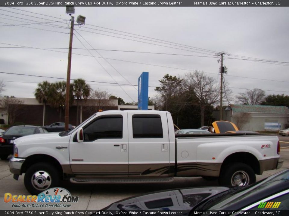 Oxford White 2004 Ford F350 Super Duty King Ranch Crew Cab 4x4 Dually Photo #6
