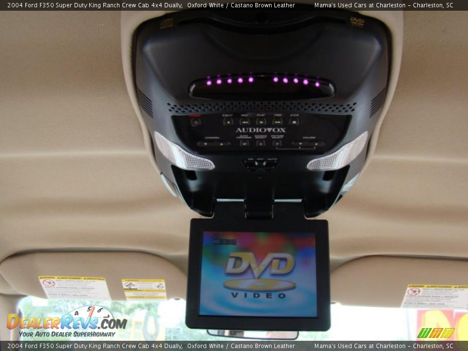 2004 Ford F350 Super Duty King Ranch Crew Cab 4x4 Dually Oxford White / Castano Brown Leather Photo #19