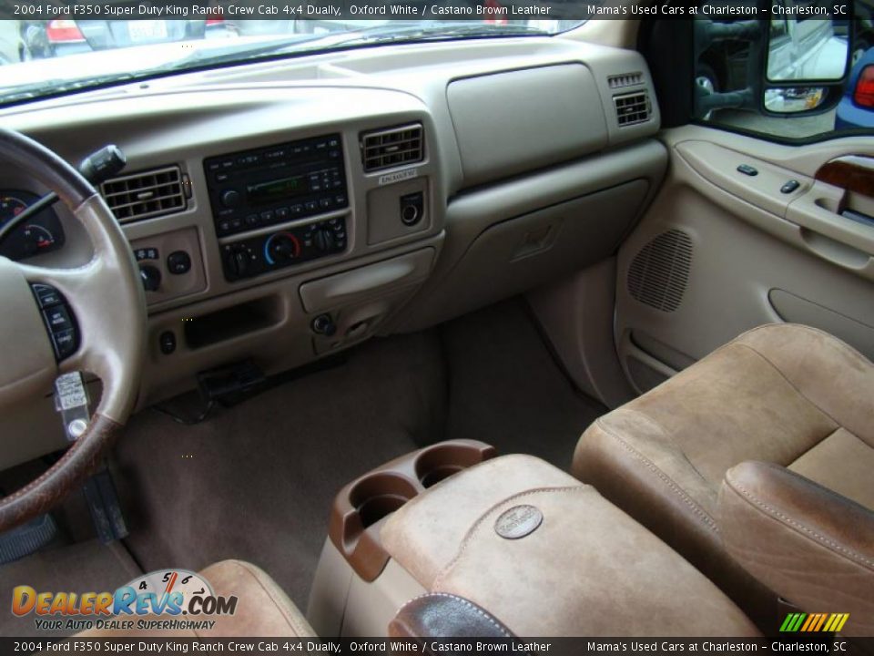 Dashboard of 2004 Ford F350 Super Duty King Ranch Crew Cab 4x4 Dually Photo #22