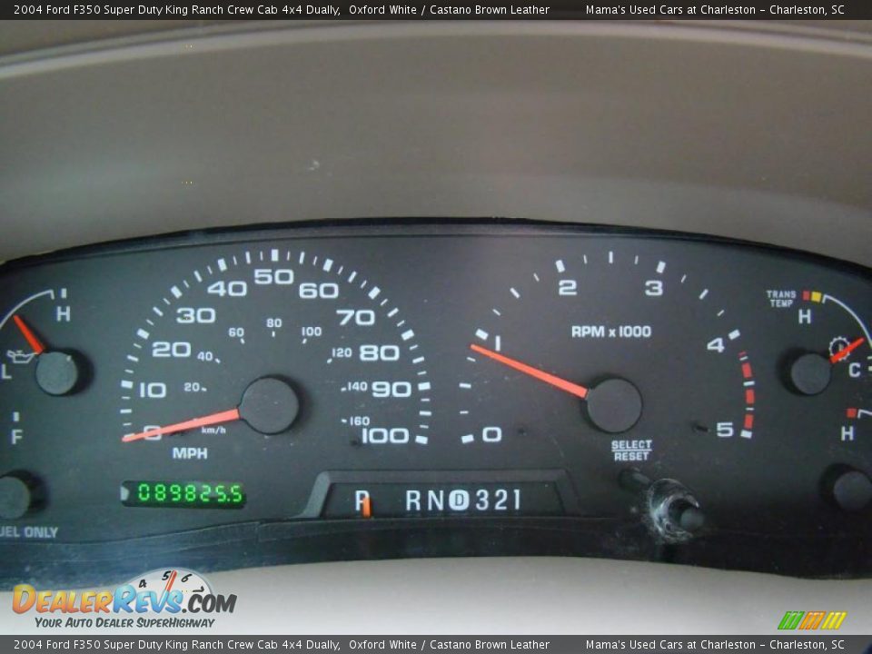 2004 Ford F350 Super Duty King Ranch Crew Cab 4x4 Dually Oxford White / Castano Brown Leather Photo #29