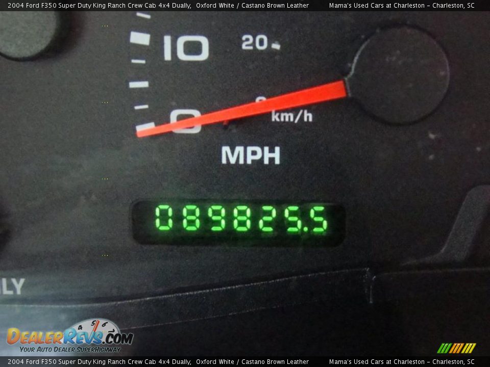 2004 Ford F350 Super Duty King Ranch Crew Cab 4x4 Dually Oxford White / Castano Brown Leather Photo #30