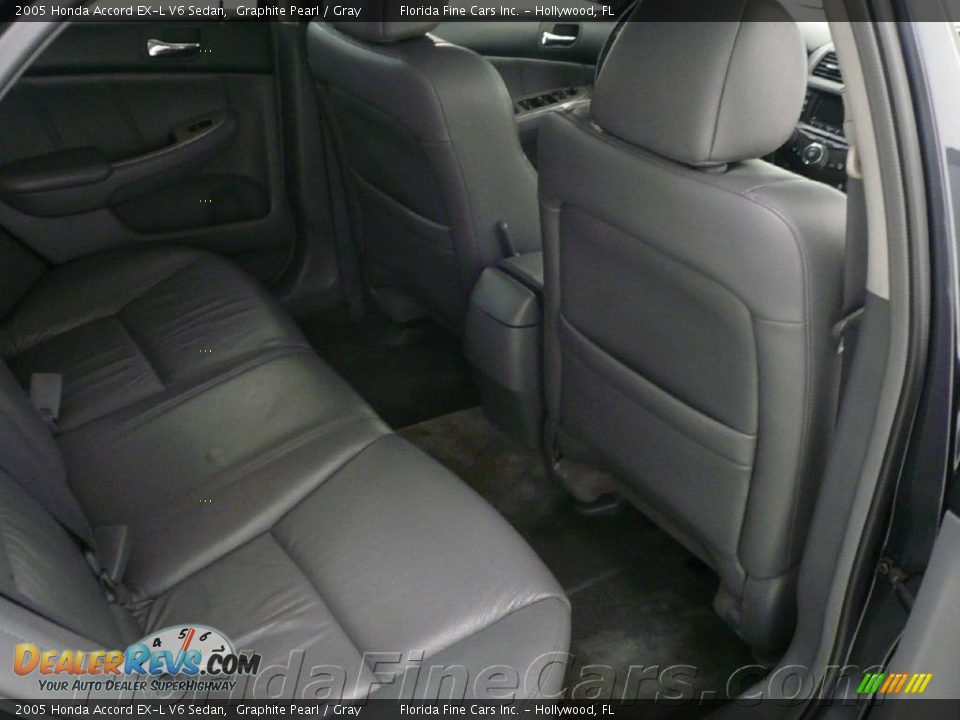 2005 Honda Accord EX-L V6 Sedan Graphite Pearl / Gray Photo #15