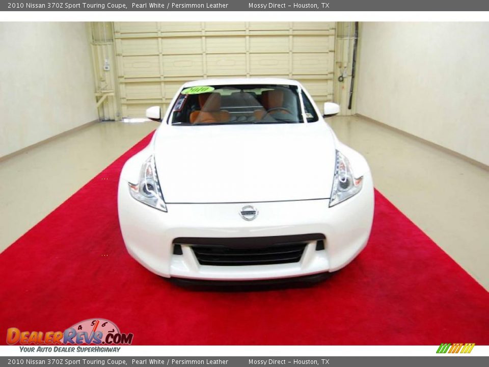 2010 Nissan 370Z Sport Touring Coupe Pearl White / Persimmon Leather Photo #2