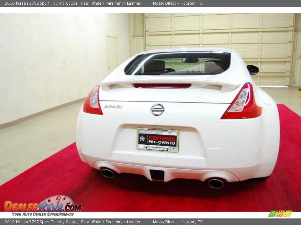 2010 Nissan 370Z Sport Touring Coupe Pearl White / Persimmon Leather Photo #5
