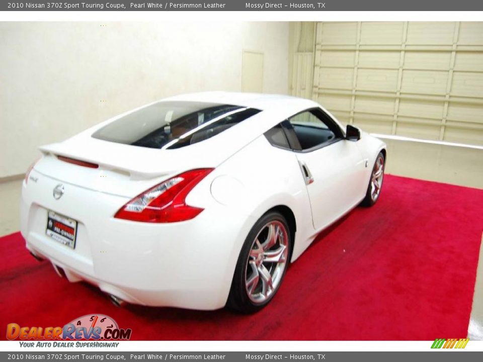 2010 Nissan 370Z Sport Touring Coupe Pearl White / Persimmon Leather Photo #6