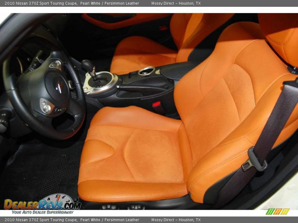 Persimmon Leather Interior - 2010 Nissan 370Z Sport Touring Coupe Photo #9