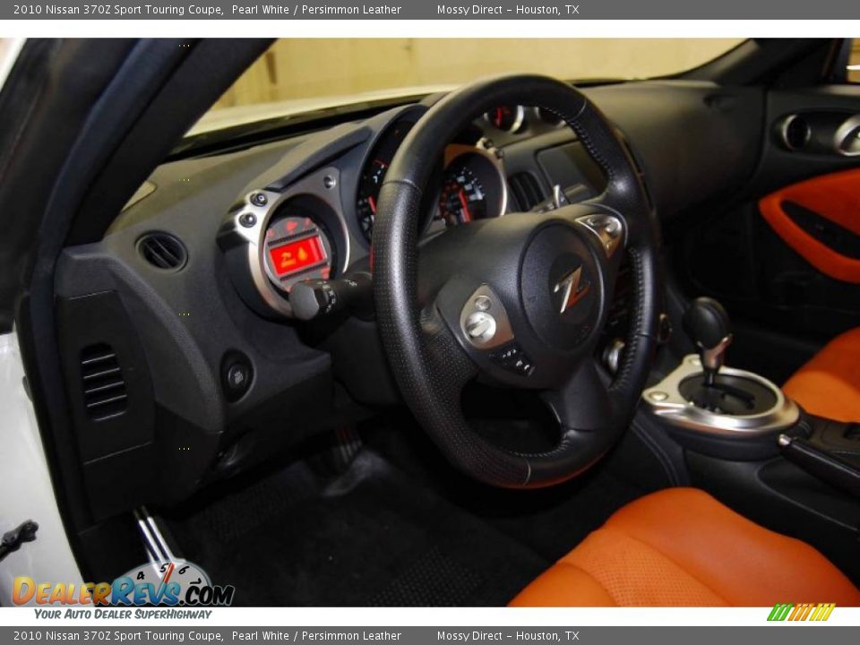 2010 Nissan 370Z Sport Touring Coupe Pearl White / Persimmon Leather Photo #10