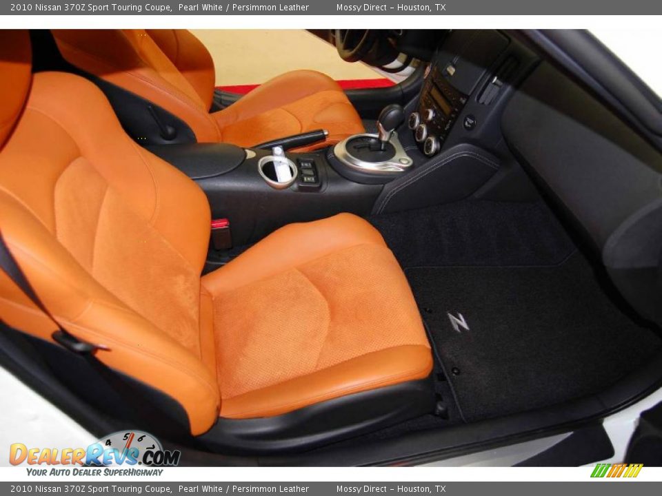 Persimmon Leather Interior - 2010 Nissan 370Z Sport Touring Coupe Photo #14