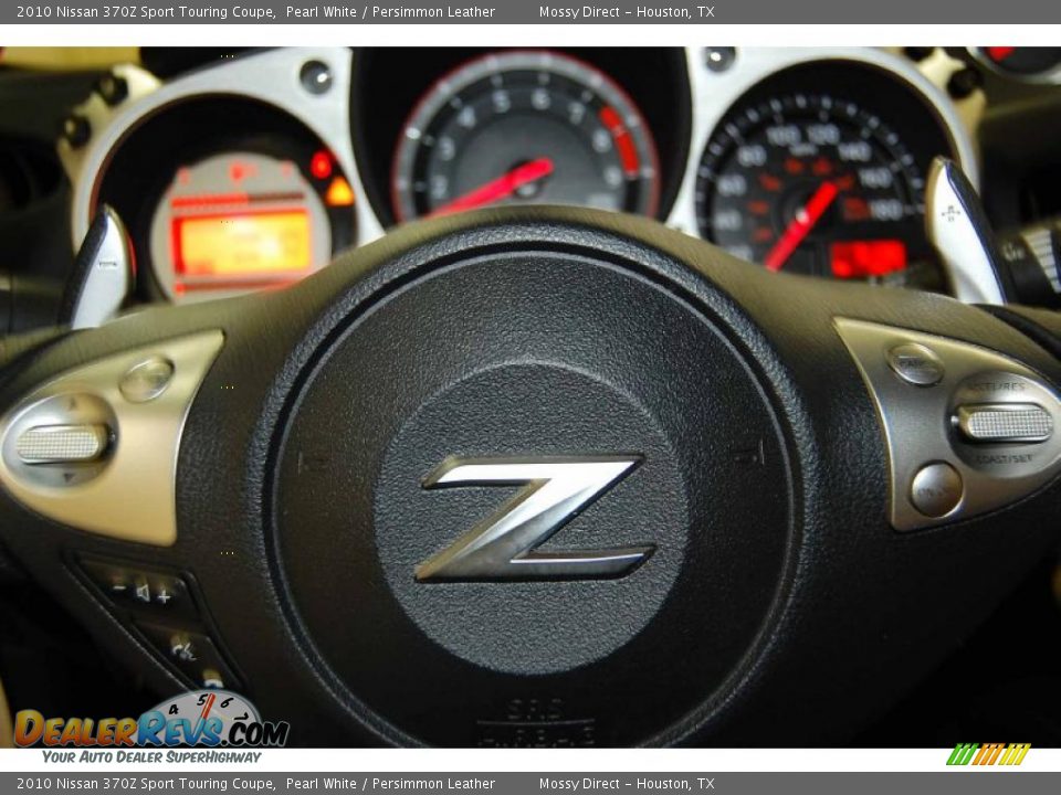 2010 Nissan 370Z Sport Touring Coupe Pearl White / Persimmon Leather Photo #19