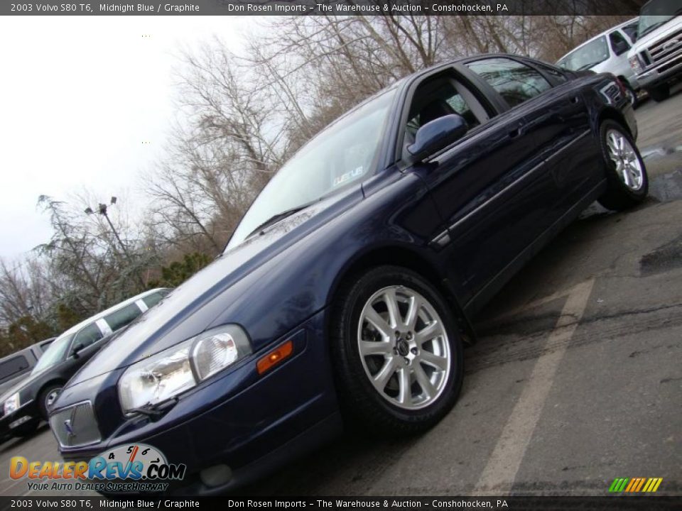 2003 Volvo S80 T6 Midnight Blue / Graphite Photo #1