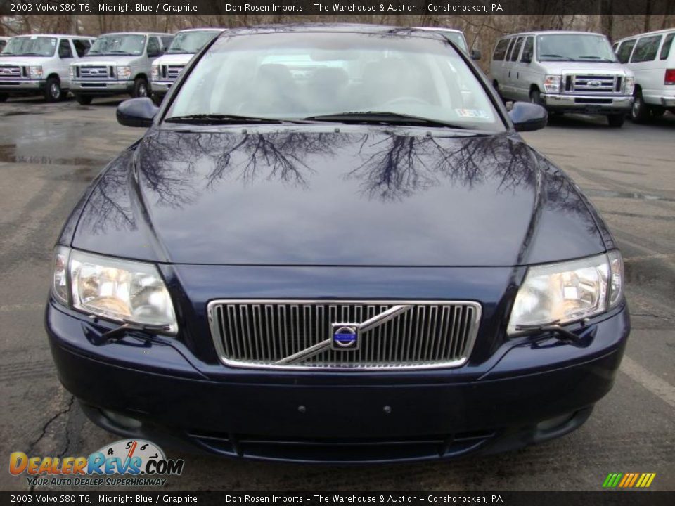 2003 Volvo S80 T6 Midnight Blue / Graphite Photo #3