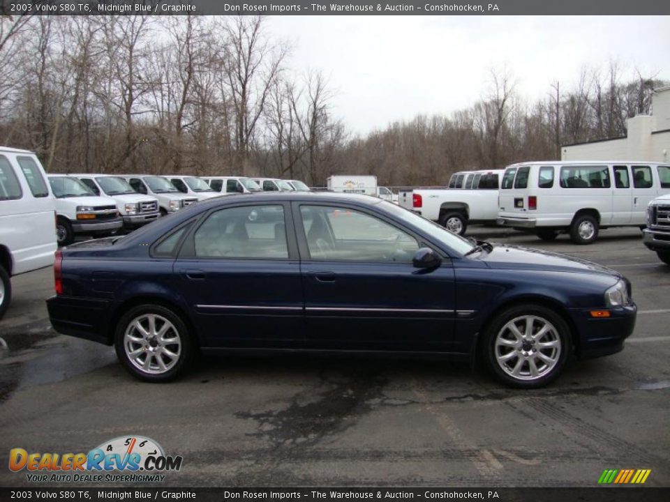 2003 Volvo S80 T6 Midnight Blue / Graphite Photo #7