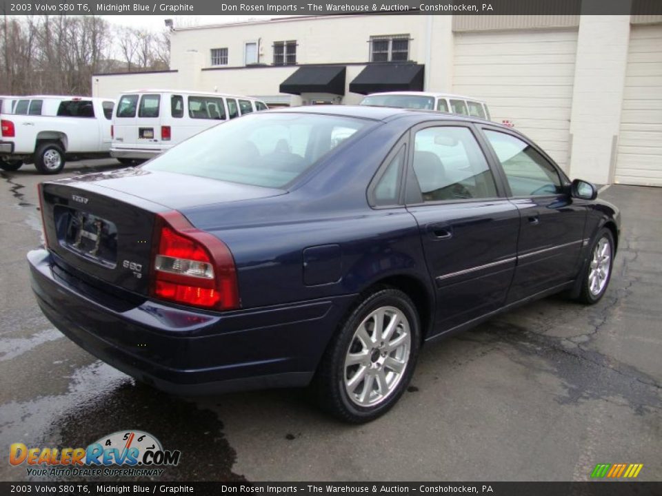 2003 Volvo S80 T6 Midnight Blue / Graphite Photo #8