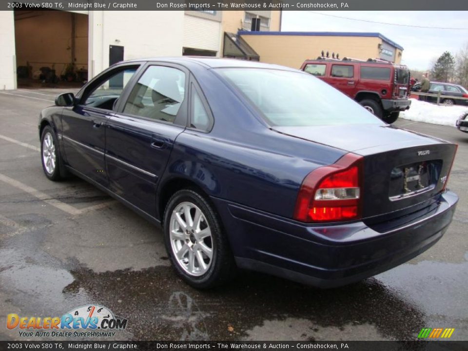 2003 Volvo S80 T6 Midnight Blue / Graphite Photo #10