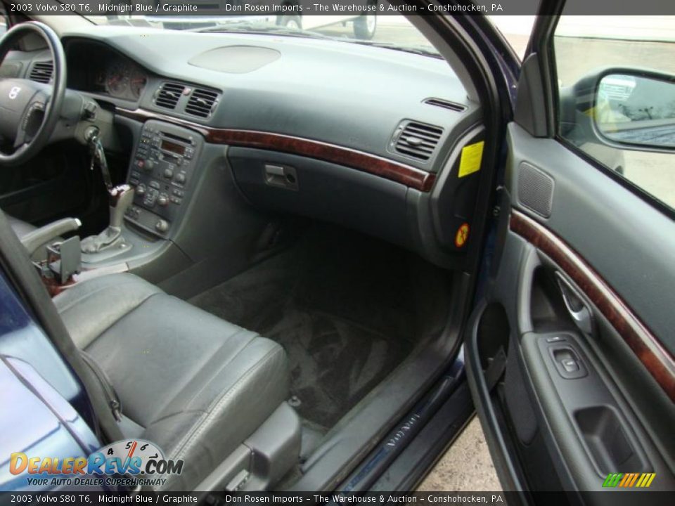 2003 Volvo S80 T6 Midnight Blue / Graphite Photo #19