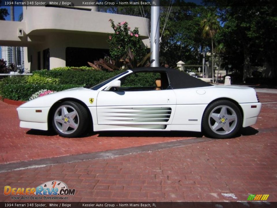 White 1994 Ferrari 348 Spider Photo #6