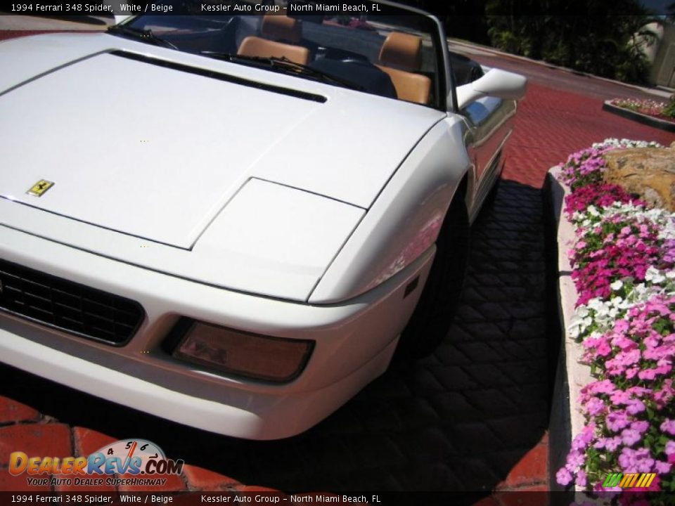 1994 Ferrari 348 Spider White / Beige Photo #10