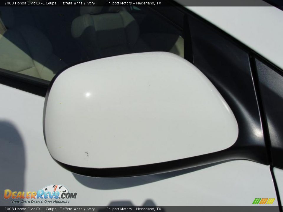 2008 Honda Civic EX-L Coupe Taffeta White / Ivory Photo #16