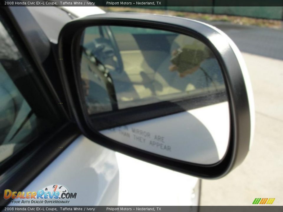 2008 Honda Civic EX-L Coupe Taffeta White / Ivory Photo #17