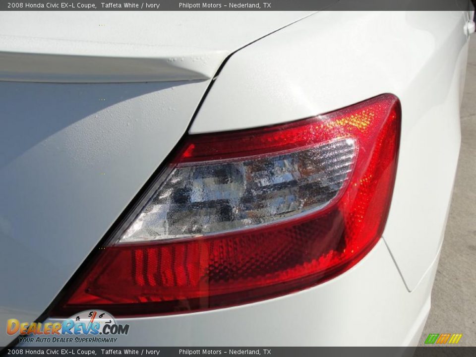 2008 Honda Civic EX-L Coupe Taffeta White / Ivory Photo #18
