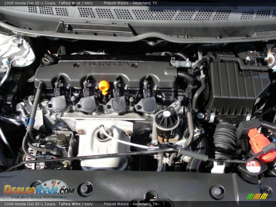 2008 Honda Civic EX-L Coupe Taffeta White / Ivory Photo #21
