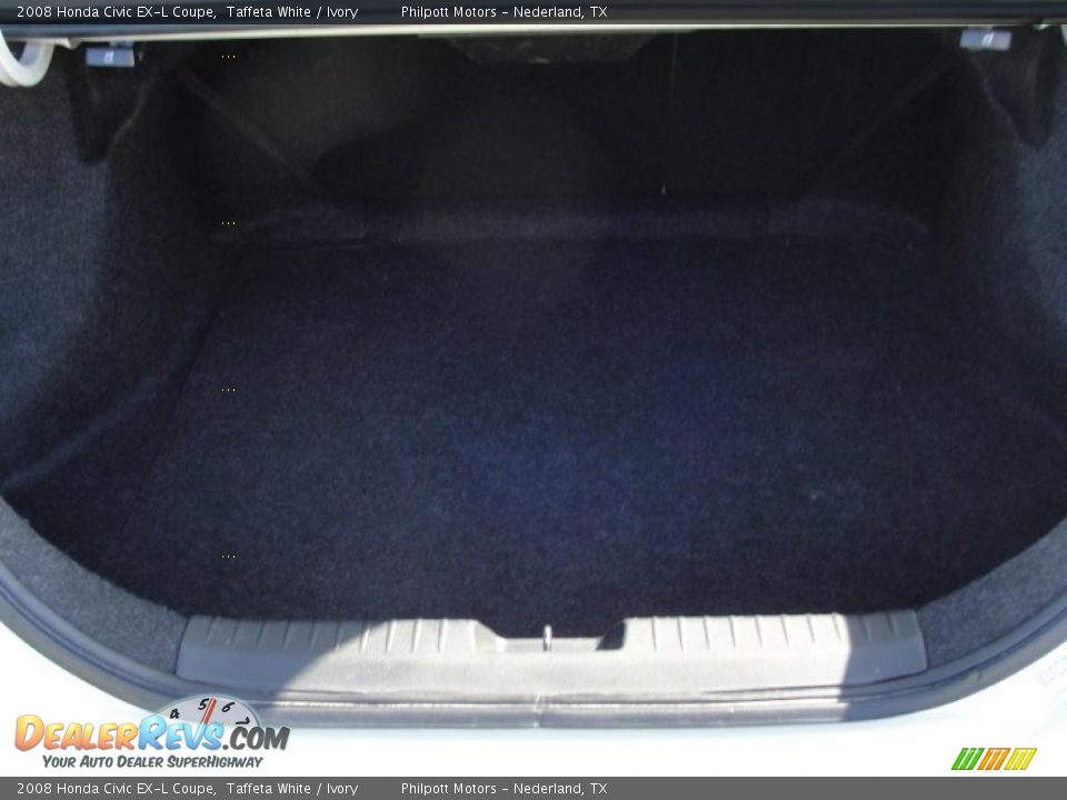 2008 Honda Civic EX-L Coupe Taffeta White / Ivory Photo #26