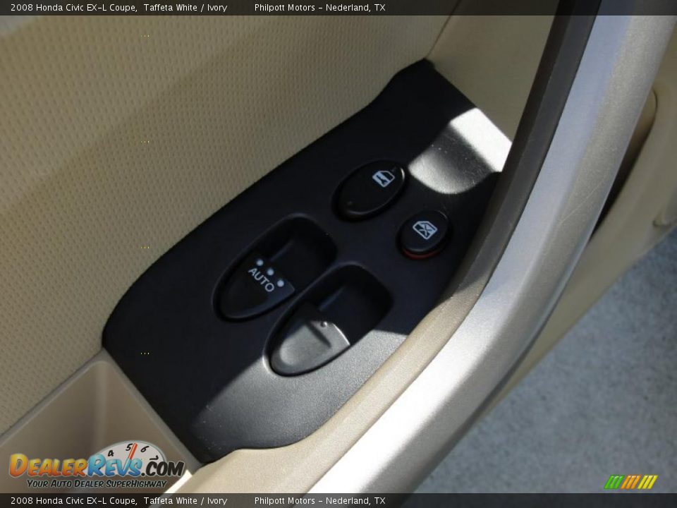 2008 Honda Civic EX-L Coupe Taffeta White / Ivory Photo #28