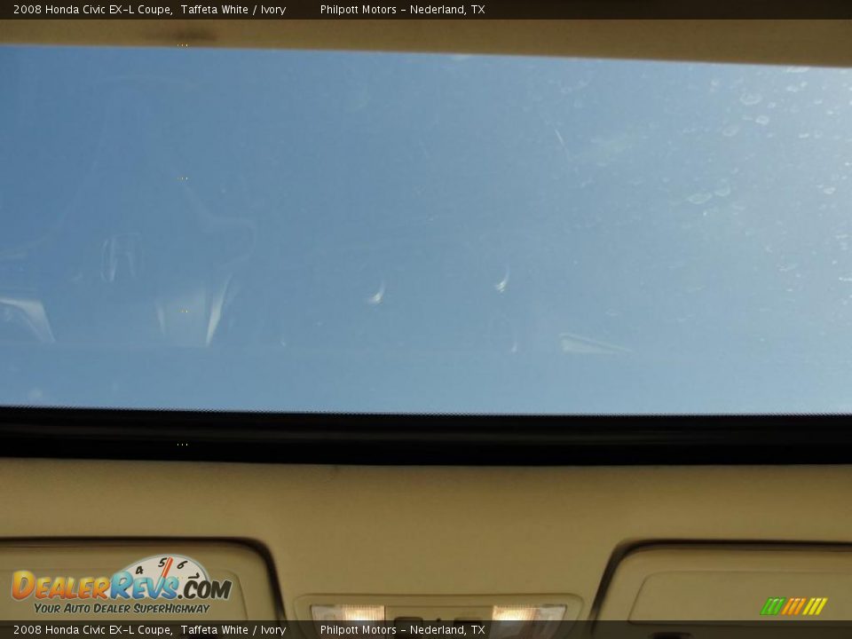 2008 Honda Civic EX-L Coupe Taffeta White / Ivory Photo #31