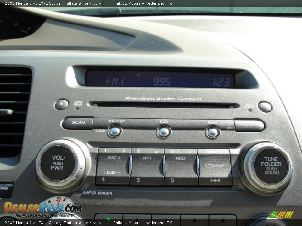 2008 Honda Civic EX-L Coupe Taffeta White / Ivory Photo #33