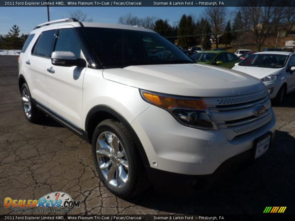 White Platinum Tri-Coat 2011 Ford Explorer Limited 4WD Photo #1