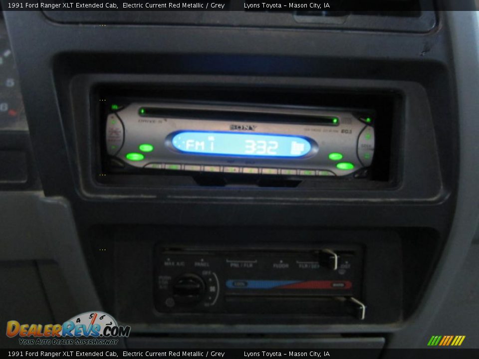 1991 Ford Ranger XLT Extended Cab Electric Current Red Metallic / Grey Photo #2