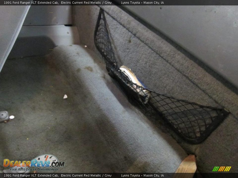 1991 Ford Ranger XLT Extended Cab Electric Current Red Metallic / Grey Photo #6